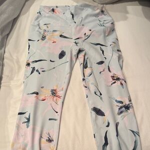RBX Abstract Patterned Leggings - Blue and Pink